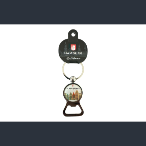 Keychain HAM Round Opener Houses