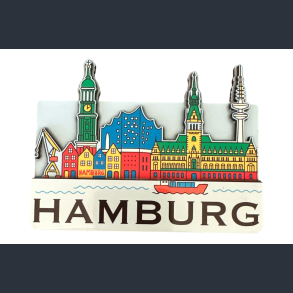 Magnet HAM Skyline Multicolor MDF Shiny 3D