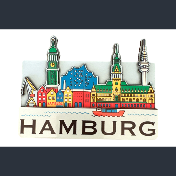 Magnet HAM Skyline Multicolor MDF Shiny 3D