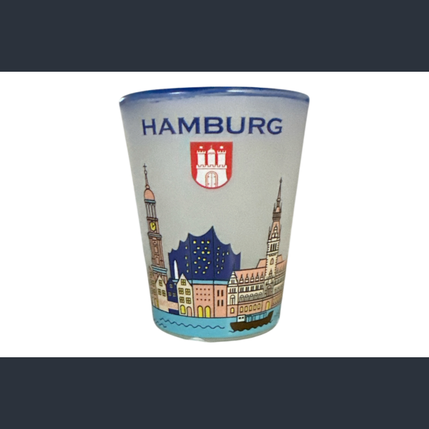 Shotglas HAM City Houses Blue 6 cm