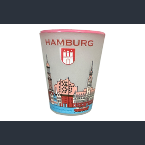 Shotglas HAM City Houses Pink 6 cm