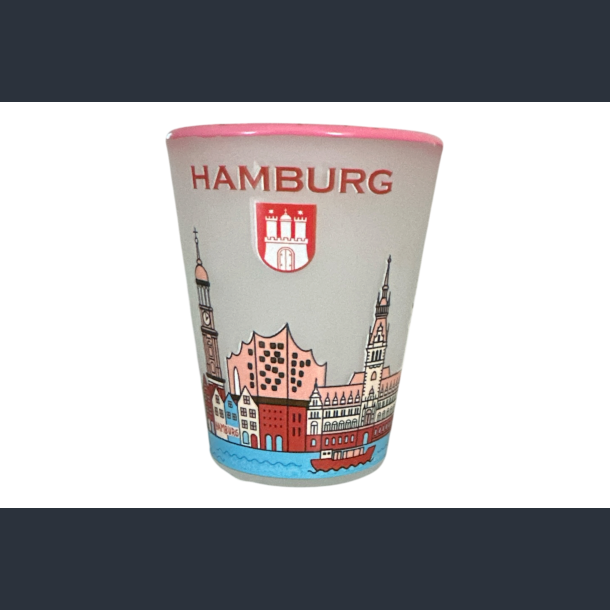Shotglas HAM City Houses Pink 6 cm