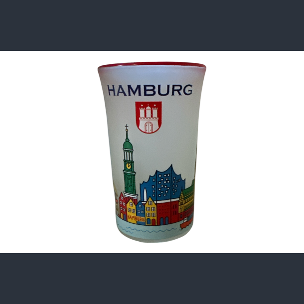 Shotglas HAM City Houses Red 7cm