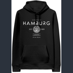 FOX Hoodie ADULT City Seal Black White HAM