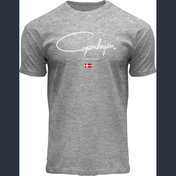 FOX T-Shirt Heather Grey Autograph Flag CPH