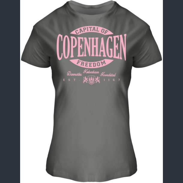 FOX T-Shirt Ladies Fitted Grey Oval Puff CPH