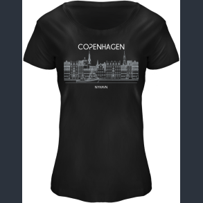 FOX T-Shirt Ladies V-neck Black Skyfront CPH