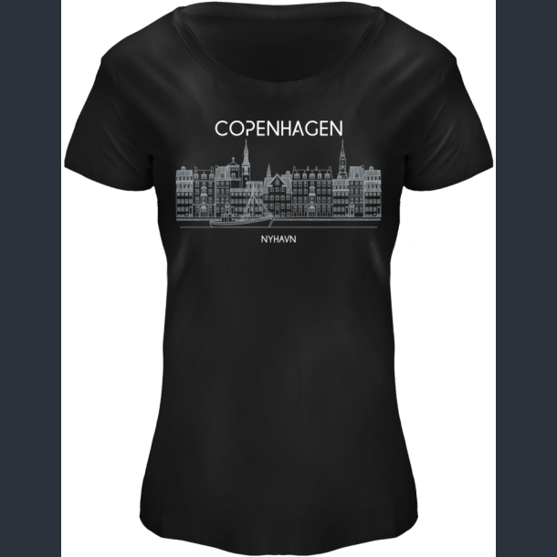 FOX T-Shirt Ladies V-neck Black Skyfront CPH